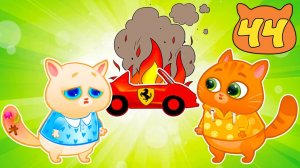 Суровый КОТИК БУБУ №44. У кошечки болит хвостик. Мультик ИГРА про котят на канале Хвостик ТВ