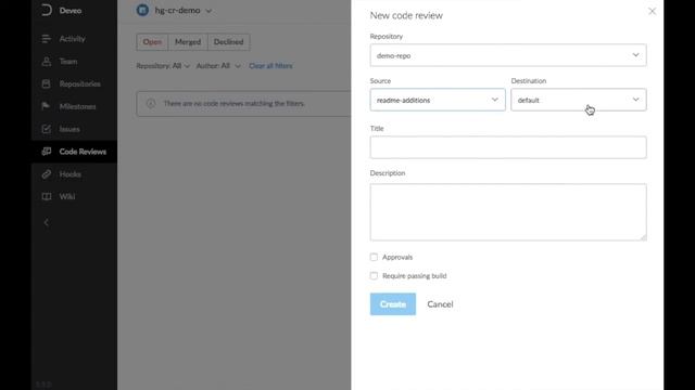 Code reviews using Mercurial branches in Deveo смотреть онлайн