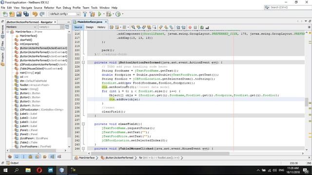 Java GUI with JTable and Arraylist смотреть онлайн