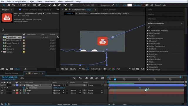 Простая анимация логотипа в AFTER EFFECTS | Tutorial смотреть онлайн
