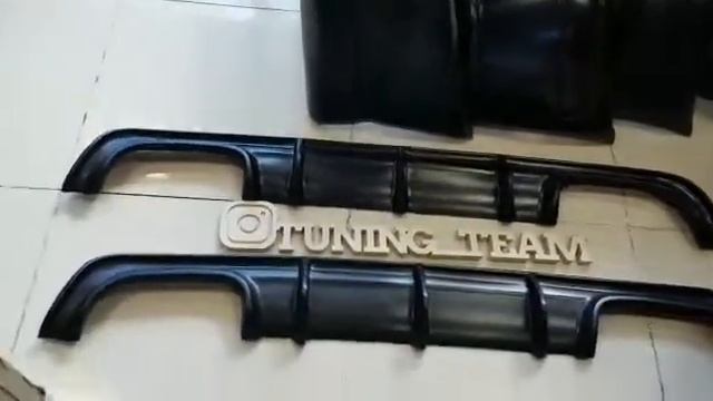 W210 E55 AMG диффузор заднего бампера