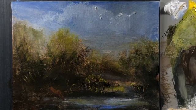 Oil Sketch- Imaginary Pastoral Landscape смотреть онлайн