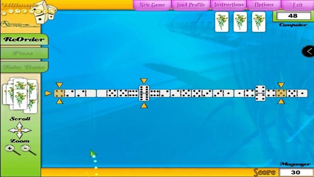 ULTIMATE DOMINOES ALL FIVES (DOUBLE 6S) GAME HOUSE смотреть онлайн