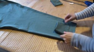 Как пришить трикотажную манжету к низу широких штанов