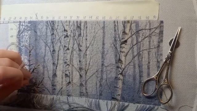 Скоростная вышивка. Зимний лес. Рождение ёлочки. часть 3 смотреть онлайн