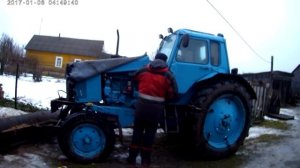 МТЗ 80, замена старого топливного фильтра  на фильтр нового образца