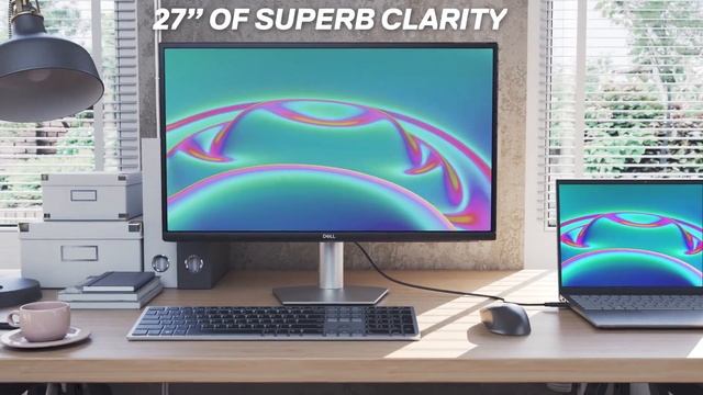 The New Dell 27” Monitor | Simplified for greater space. смотреть онлайн
