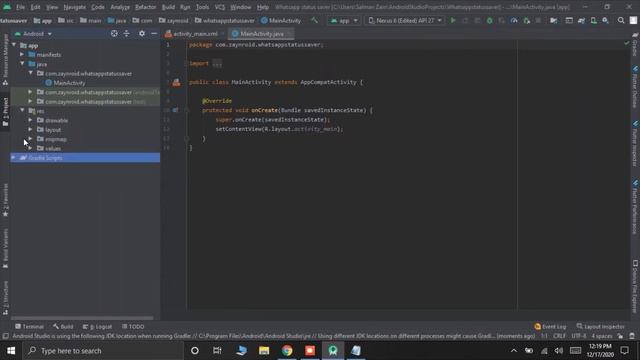 Whatsapp status saver app | Android Studio | Part 1 смотреть онлайн