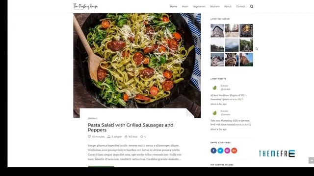 Parsley - A Recipe WordPress Blog Theme | Free Template Dalto смотреть онлайн