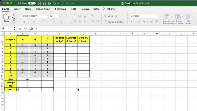 MS Excel: Basic math functions смотреть онлайн