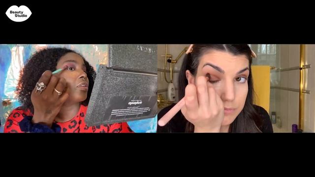 I Learned A Glam Look Over Zoom! Virtual Makeup Tutorial | Beauty Studio смотреть онлайн