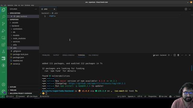 AM Coder - Super Todo Backend #1 - Setup смотреть онлайн