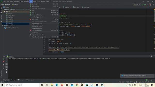 Detection of Color in an Image Using Opencv and Python смотреть онлайн