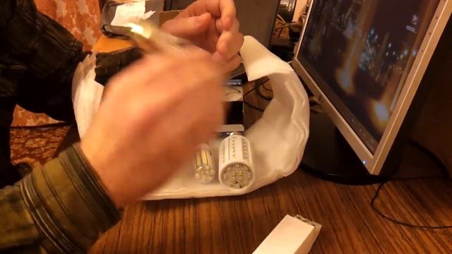 Посылка с Banggood LED лампы