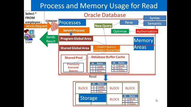 Oracle Architecture - Read and Write SQL Request Processing смотреть онлайн