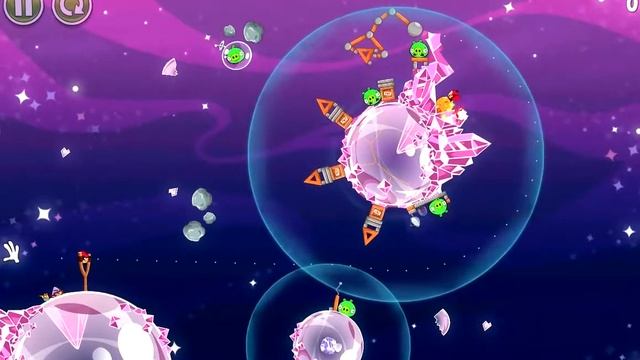 [Angry Birds Space] Golden Egg location 10 - Cosmic Crystals 7-11 смотреть онлайн