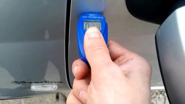 EM2271 толщиномер из Алиэкспресс. Заводская краска Рено Логан. смотреть онлайн
