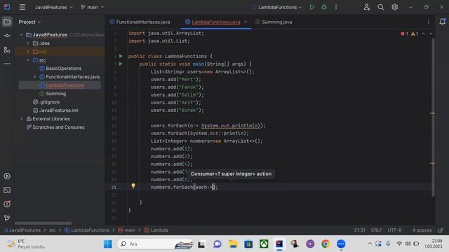 Lambda expressions,Method references ,Stream,Foreach 1 смотреть онлайн