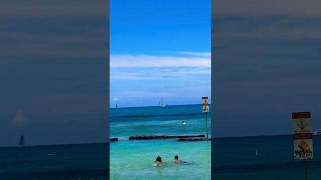 Пляж Вайкики Гонолулу Гавайи смотреть онлайн