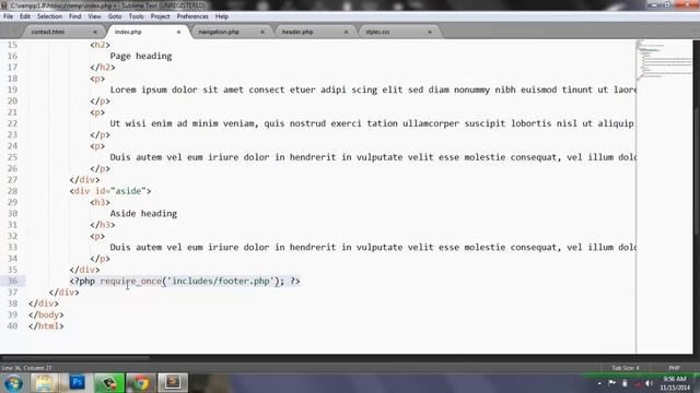 How to create PHP website templete-PHP tutorial смотреть онлайн
