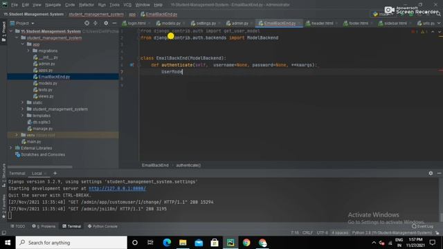 Create EmailBackEnd in Django | Python Tutorial | Python Django | Django | Python Django Project смотреть онлайн