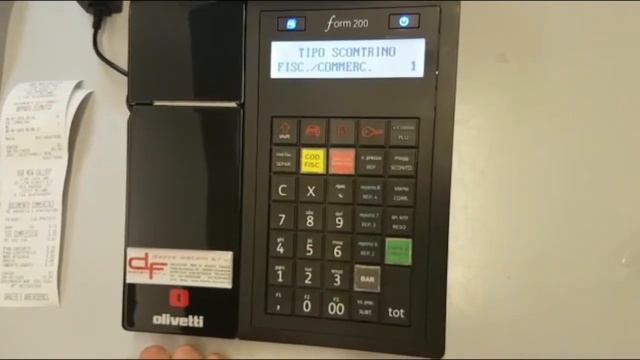 Ristampa Scontrino Telematico Olivetti Form 200 e Form 100 смотреть онлайн