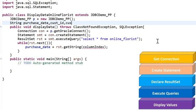 How to display data from table in JDBC API & Oracle XE | JDBC API Practice Project | @TechRanch смотреть онлайн