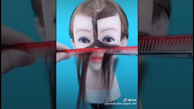 Как подстричь длинную чёлку смотреть онлайн