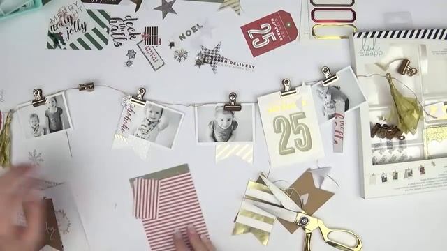 Scrapbooking Process - Light Banner; Pink Paislee