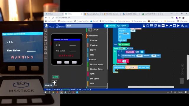 Remote Monitoring and Alarm Notification with M5Stack and HINET IIoT Server смотреть онлайн