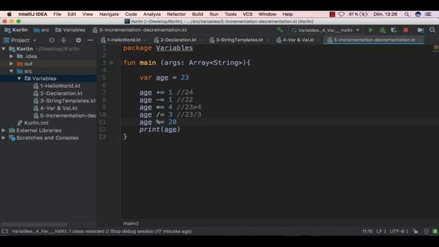 Kotlin Appronfondi pour les Devs Android(07): Les Variables - Incrementation смотреть онлайн