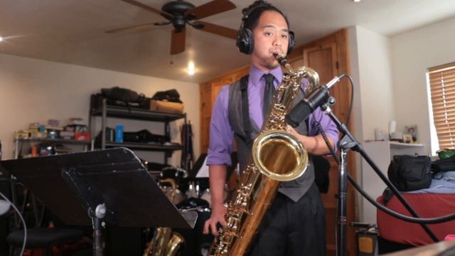 Phat Cat Swingers Audition on Baritone Sax by EJ Villanuvea смотреть онлайн