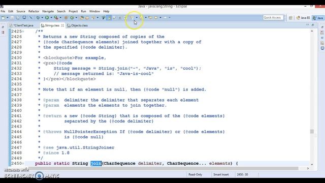 String class enhancements in Java SE 8 смотреть онлайн