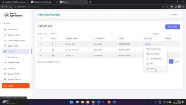 Online Doctor Appointment System & Hospital Management System in Laravel MySQL - Source Code смотреть онлайн