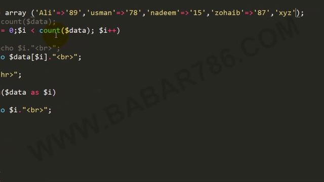 Php Class 18 - Foreach loop for array and associative array in Urdu смотреть онлайн