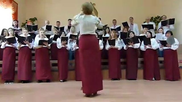 Тропар Пасхи на мелодію "Ой, у лузі Червона калина..." - ноти для хору, ансамблю смотреть онлайн
