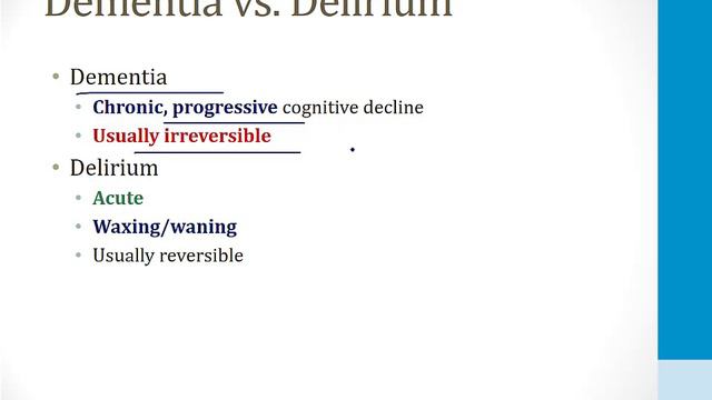 Psychiatry - 2. Pathology - 4.Cognitive Disorders Atf