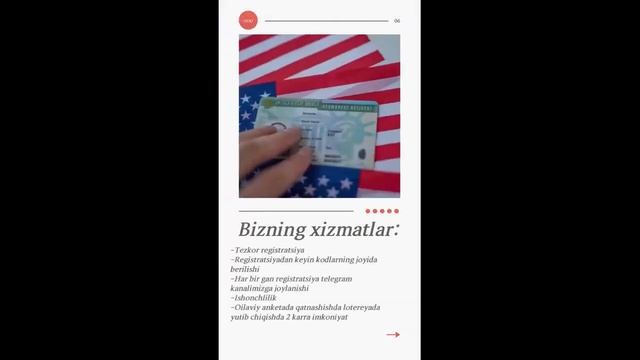 GREEN CARD 2025 ARIZA TO'LDIRIB BERAMIZ 5000$ OYLIKLI ISHGA SHOSHILIING Telegram @ZAFOMONOV смотреть онлайн