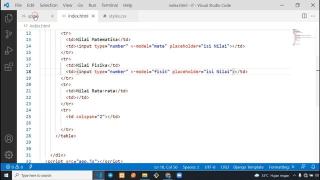 Part 13 Belajar Vue Js By Modul , Tentang Percabangan Inputan dengan Computed смотреть онлайн