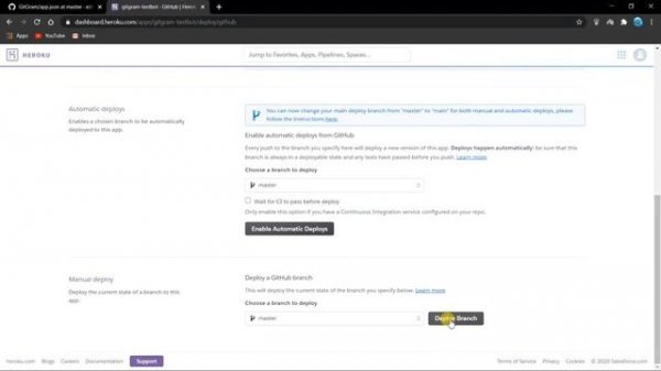 Deploy your own GitHub Bot | Telegram | GitGram