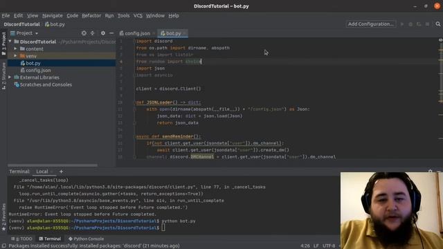 Discord.py DM sender (Workshop #1) смотреть онлайн