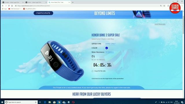 Honor Band in Rs.1 Only | Honor Rs.1 Sale Buy Honor Band 3 in ₹1 смотреть онлайн