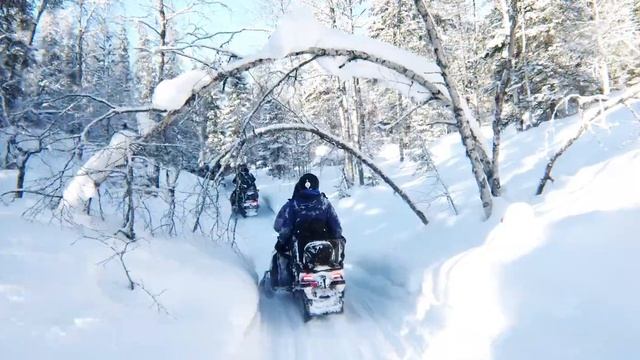 Путешествие на снегоходах в Паанаярви смотреть онлайн