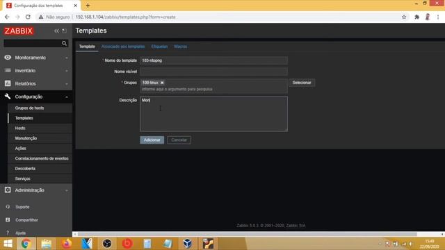 Zabbix 5.0 - Criação de Template, Itens, Triggers, Host e Gráficos смотреть онлайн