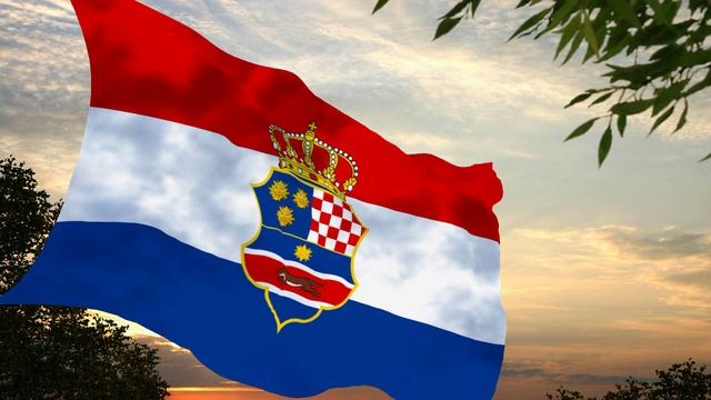 Флаг и гимн Хорватии и Славонии Flag and anthem of Croatia and Slavonia смотреть онлайн