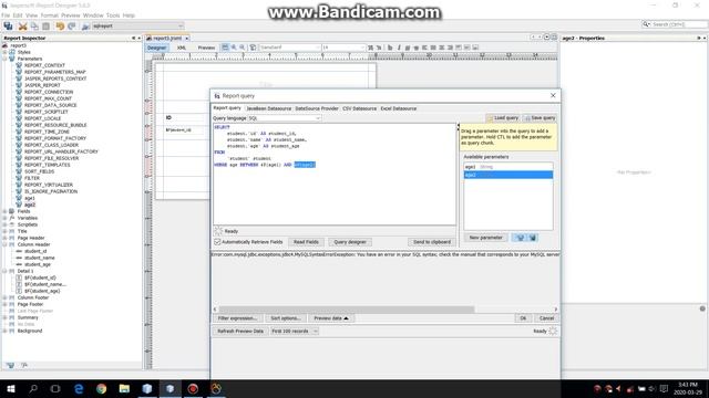 Jasper Report, Java Swing With Netbeans IDE Part 03 How Send Parameters to Report смотреть онлайн