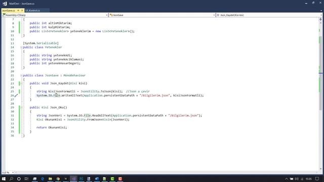 #Unity Json Verisi Kaydetme ve Yükleme İşlemi смотреть онлайн