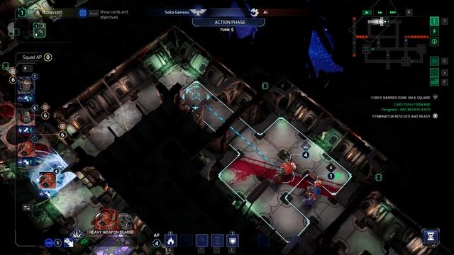 [Space Hulk: Tactics] Blood Angels 100% Walkthrough (Veteran) | 13. Unexpected Comeback смотреть онлайн