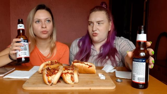 Mukbang Мукбанг Домашние Супер вкусные хот-доги смотреть онлайн