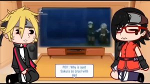 || Boruto react to Naruto || Naruto and Sakura's friendship || react to past team 7 part 1,5 ||